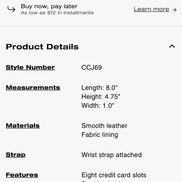 Coach Dusty Pink Large Double Zip Wristlet - Picture 3 of 3